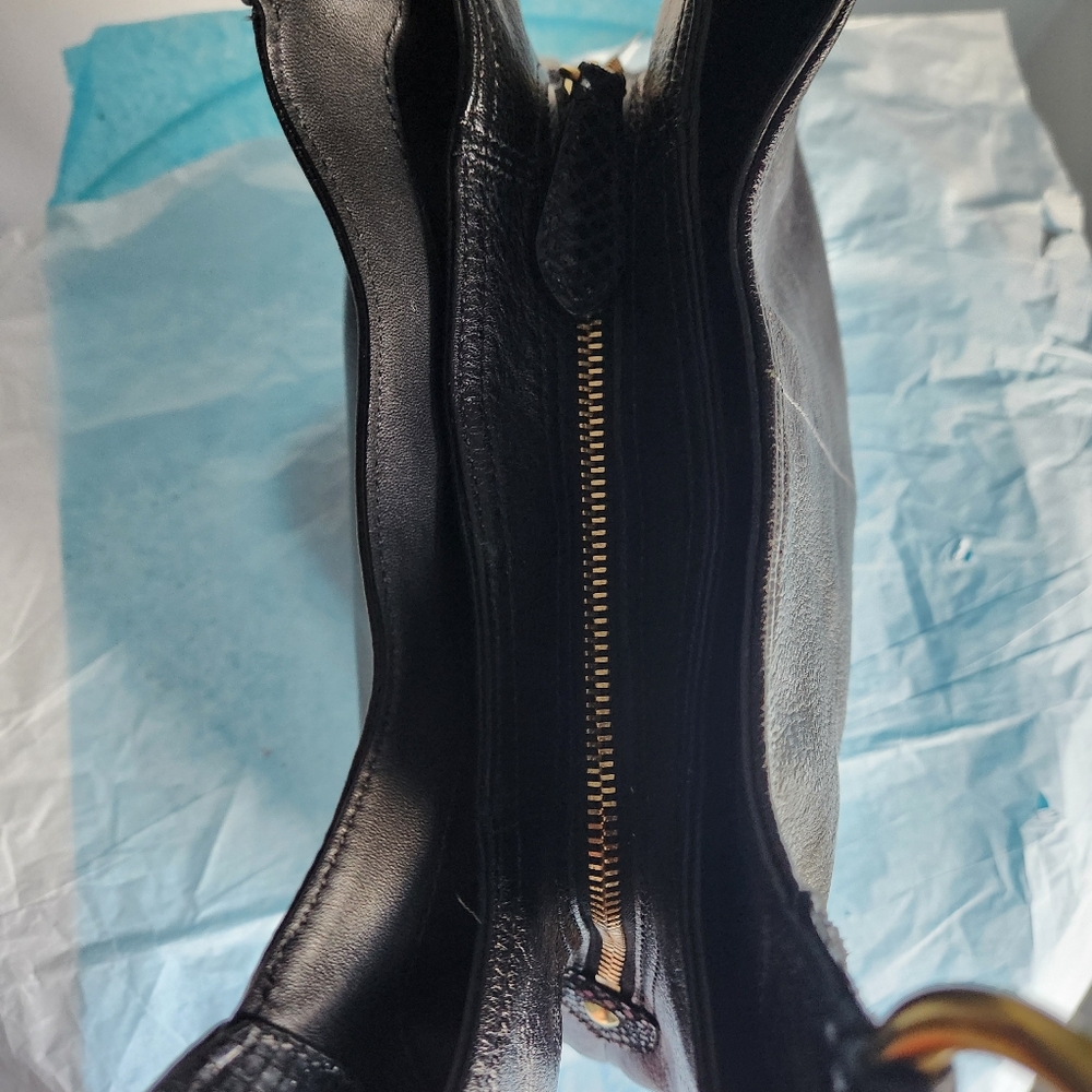 Coach Black Ashley Leather Hobo Bag EUC - Picture 8 of 11